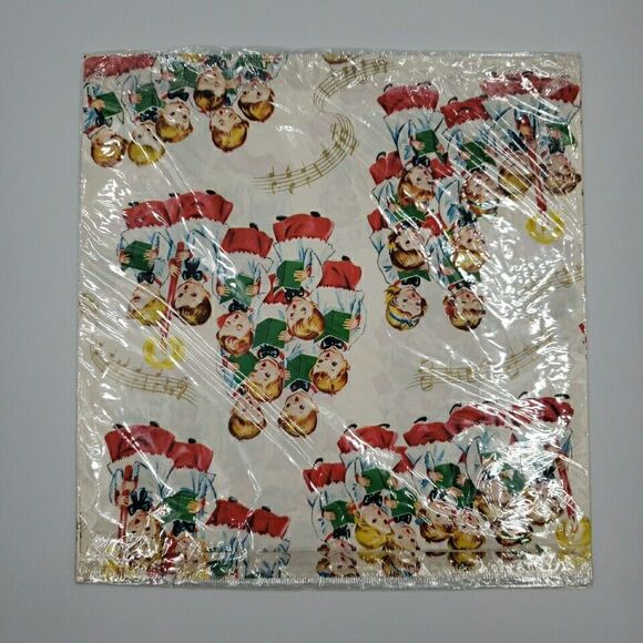 Vintage MCM Christmas Gift Wrapping Paper Wrap Children Carolers Choir Ben Mont - Picture 8 of 10